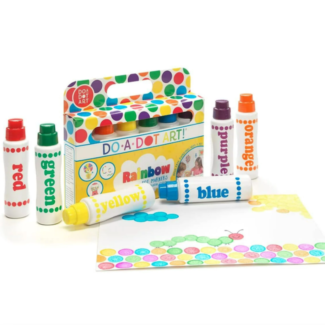 Rainbow 6 Pack Dot Markers