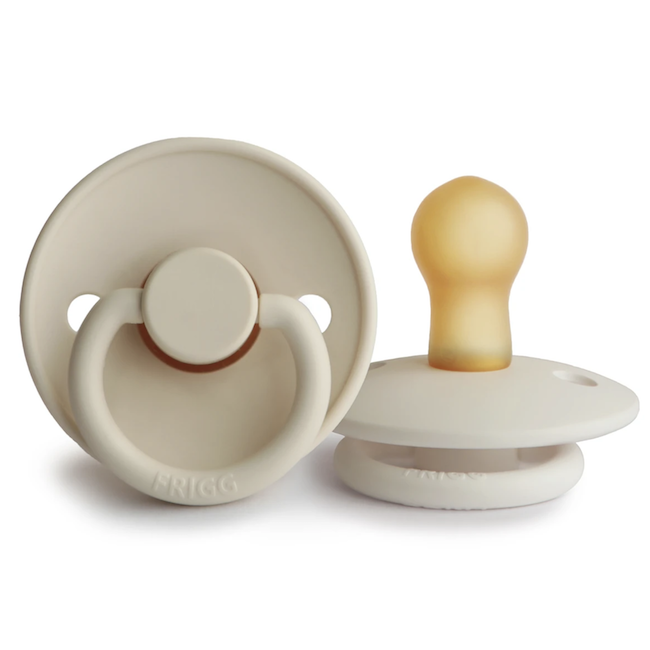 Frigg Natural Rubber Pacifier - Cream