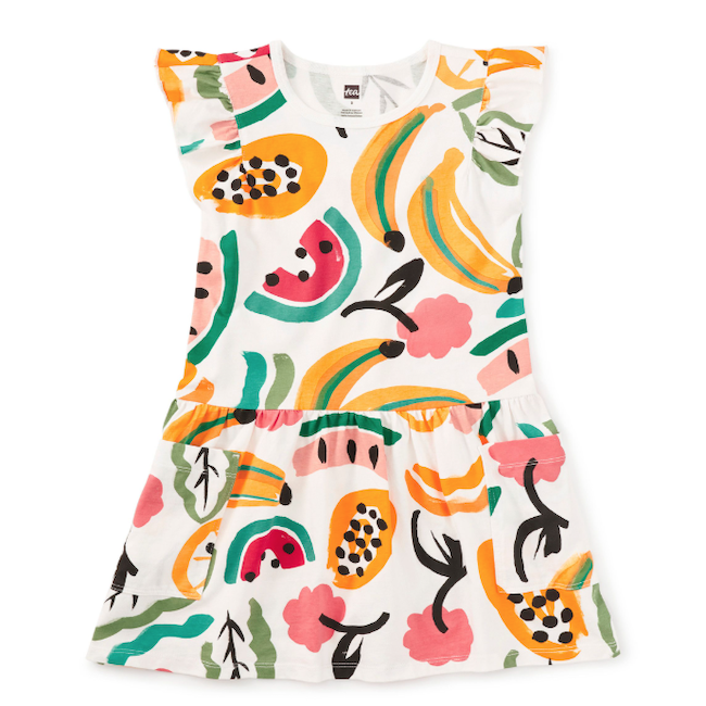 Flutter Sleeve Pocket Dress