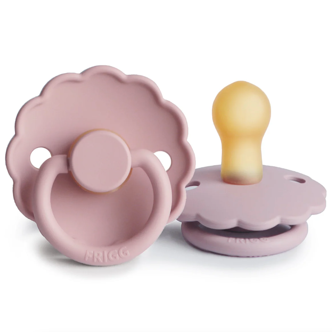 FRIGG Daisy Natural Rubber 2-Pack in Baby Pink/Soft Lilac