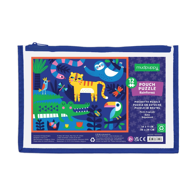 Rainforest 12 Piece Pouch Puzzle