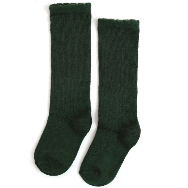 Scalloped Fancy Knee High Socks