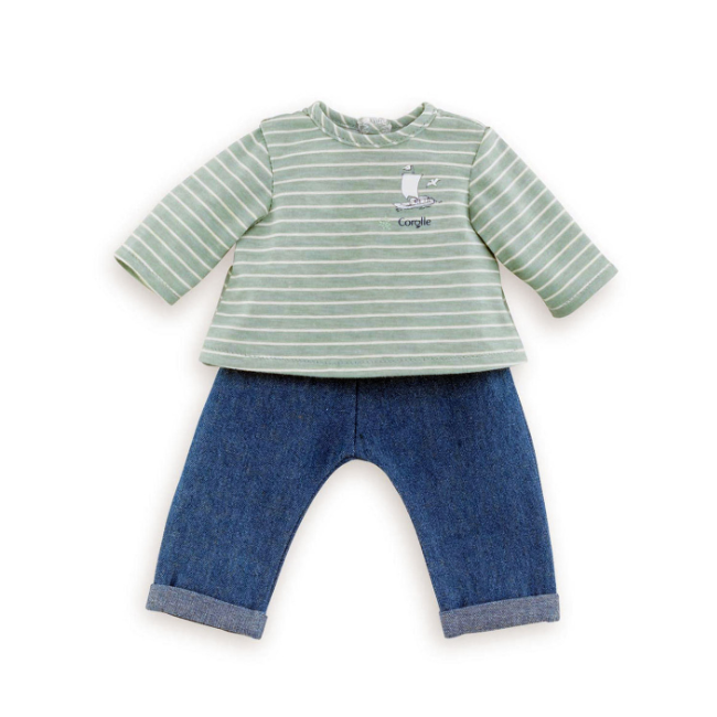 Pants and Stripe Shirt