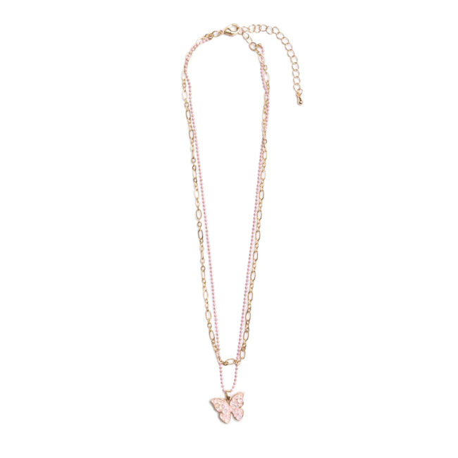 Boutique Chic Bubbly Butterfly Necklace