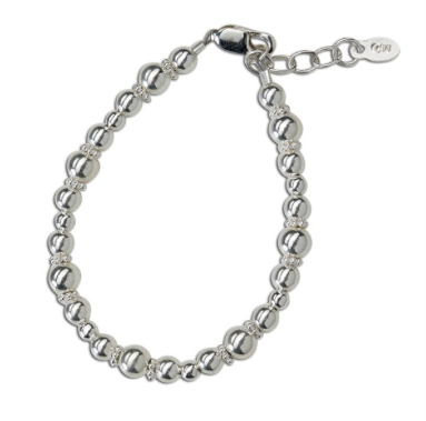 Lexi Silver Bracelet With Daisies