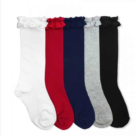 Ruffle Knee High Socks