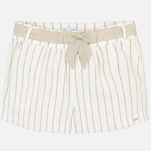 Knotted Striped Shorts