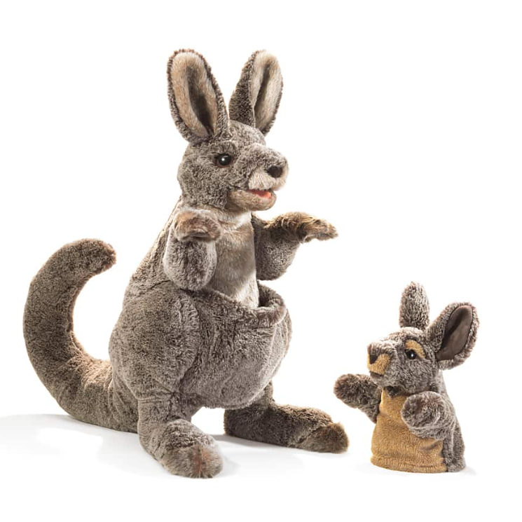 Kangaroo With Joey Puppet