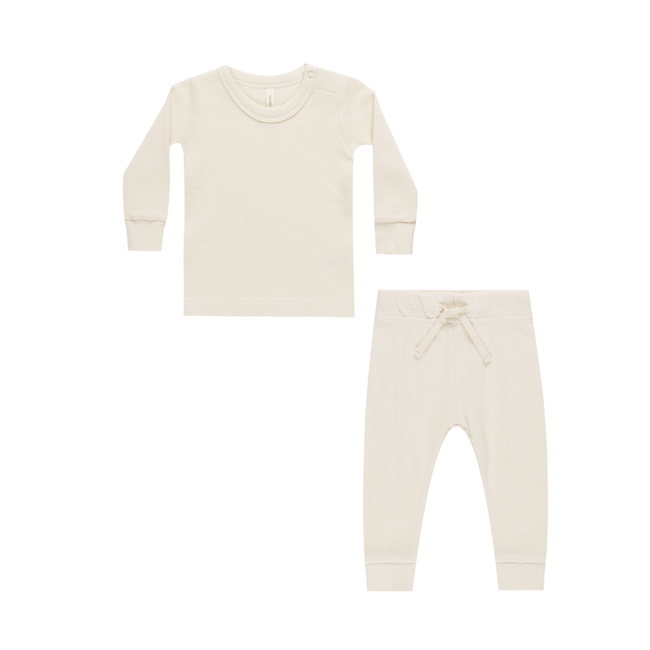 Waffle Top & Pant Set