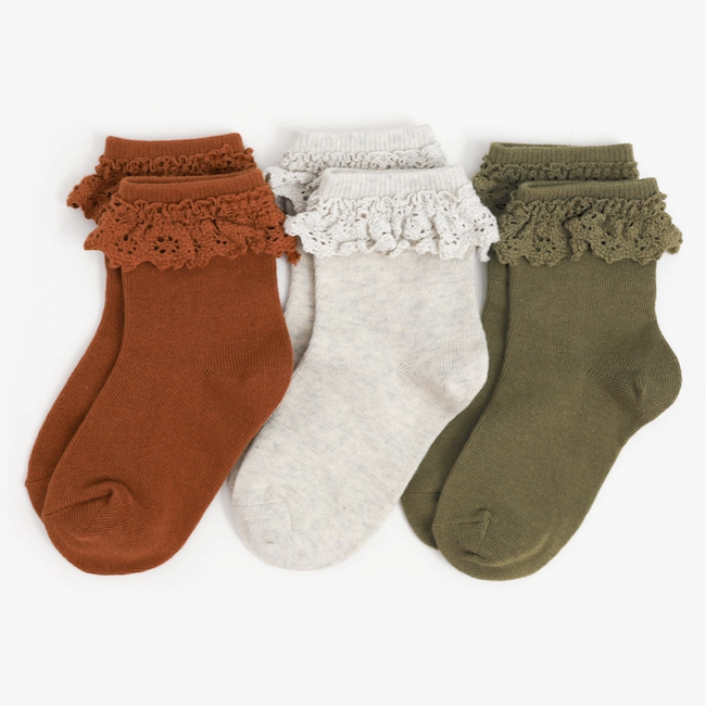 Roadtrip Lace Midi Sock 3 - Pack