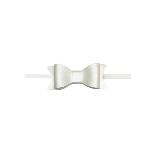 Skinny Leather Bow Tie Headband