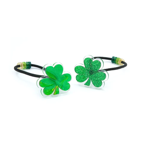 Lucky Shamrocks Hair Ties