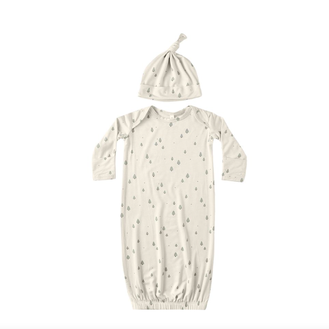 Bamboo Baby Gown + Hat Set