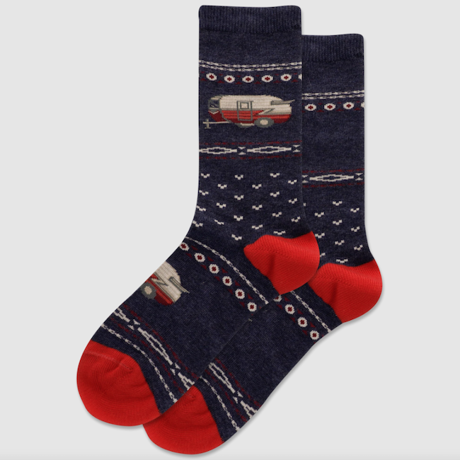 Camper Fair Isle Crew Socks