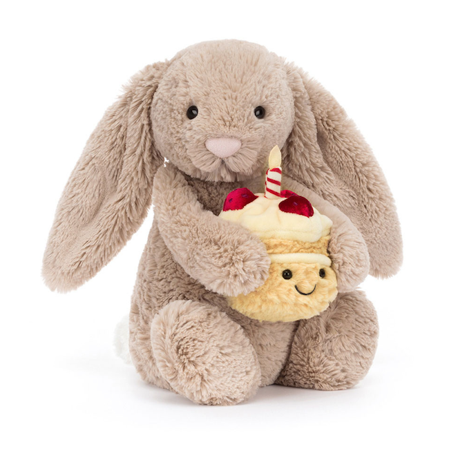 Bashful Beige Bunny 'Birthday'