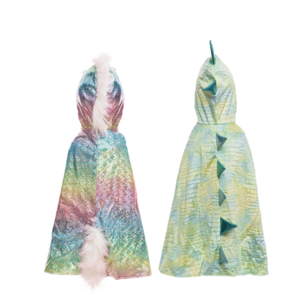 Rainbow Reversible Unicorn/Dragon Cape