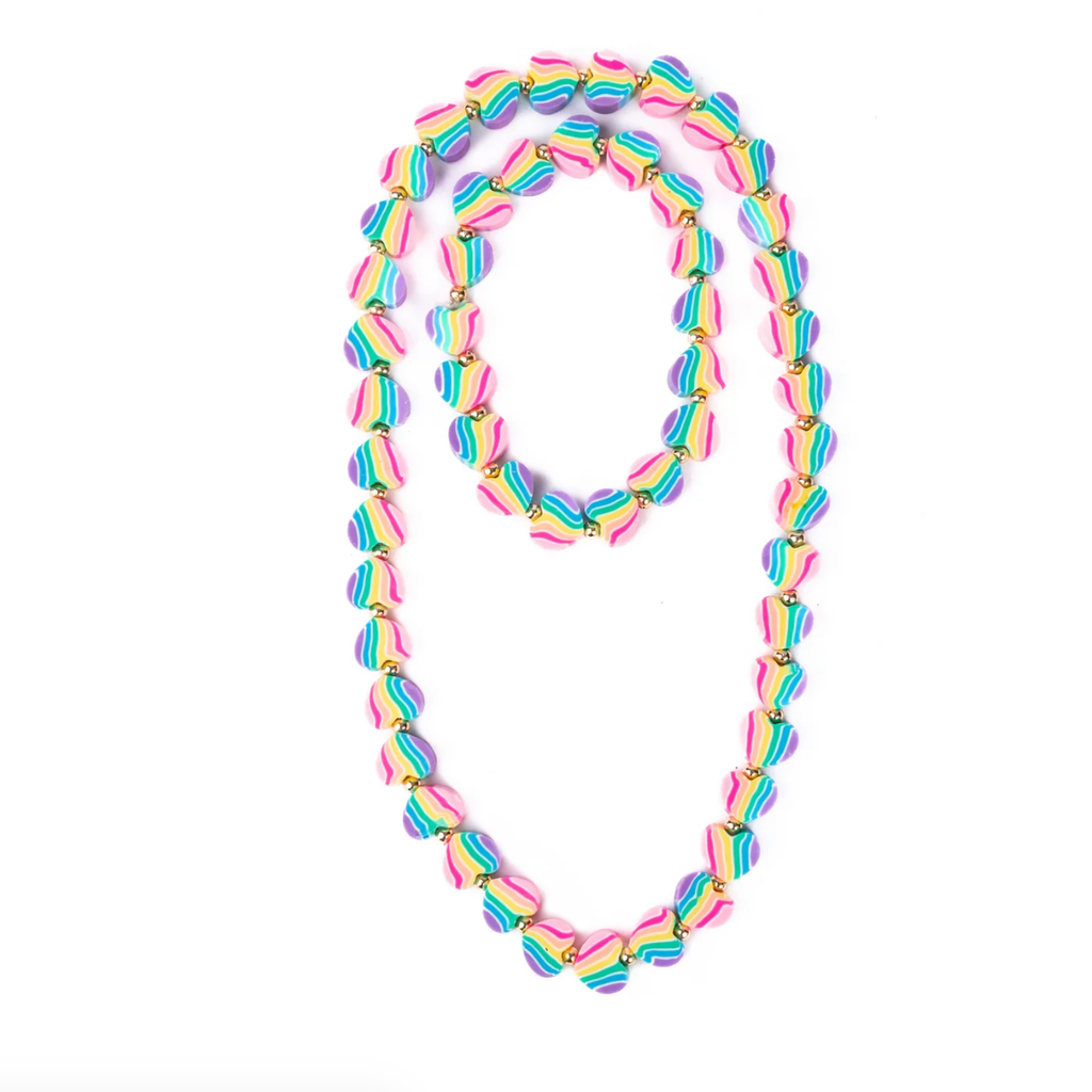 Heart of Many Colors Necklace & Bracelet Set