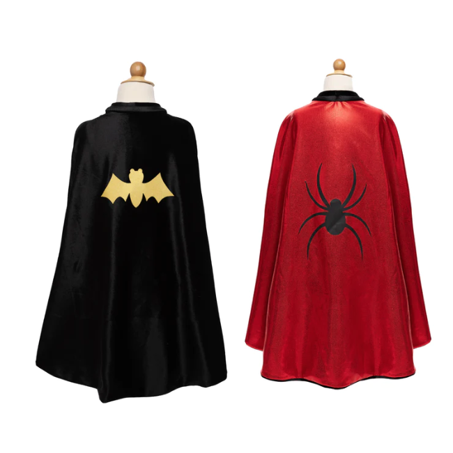 Reversible Spider/Bat Flowing Cape