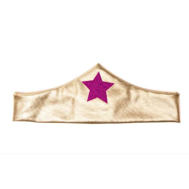 Superhero Star Dress, Cape And Headband Size 5-6