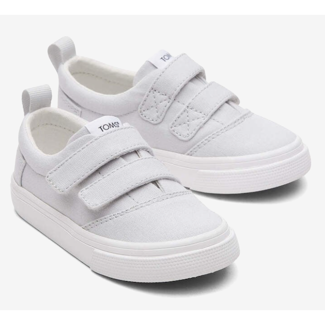 Fenix Double Strap Canvas Sneaker In Lunar Grey