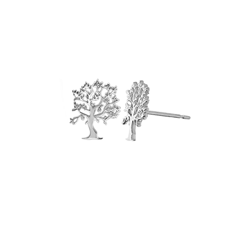 Sterling Silver Tree Of Life Stud Earring