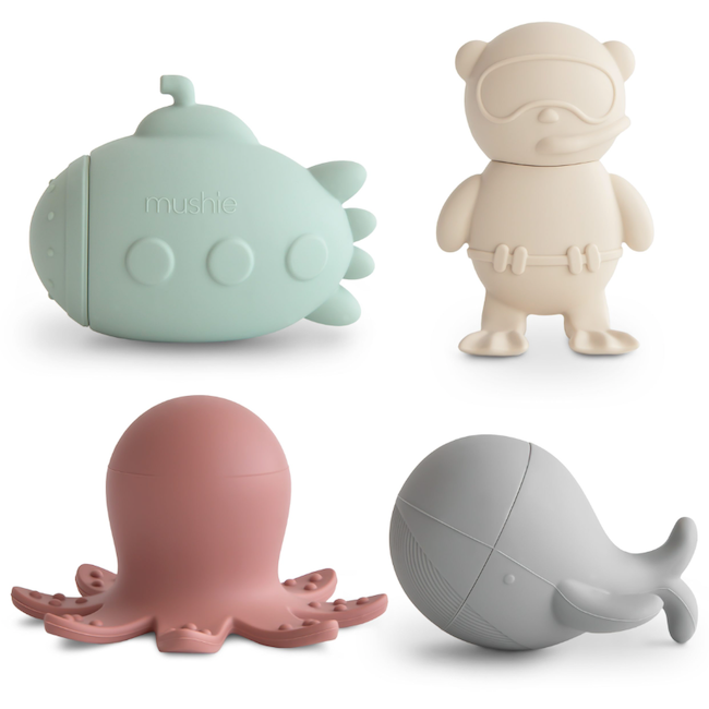 Sealife Mold Free Bath Play Set - 4 Pack