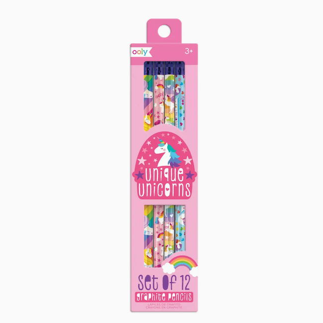Unique Unicorns Graphite Pencils - Set of 12