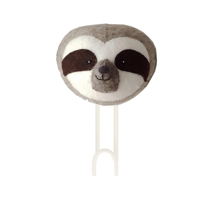 Sloth Head Coat Hook