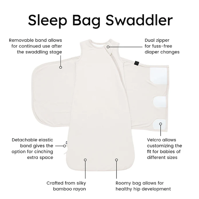 Sleep bag Swaddler in Cloud, XS