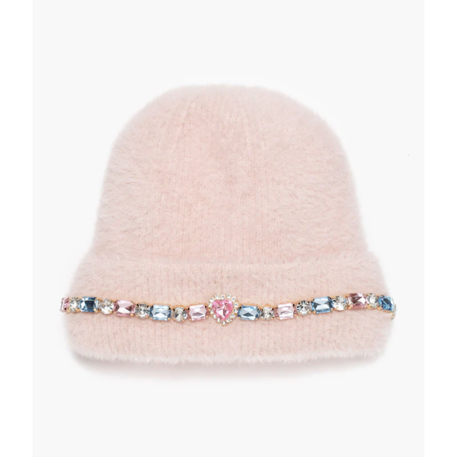 Cotton Candy Jeweled Beanie