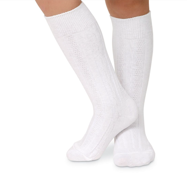 Cable Knee High Socks