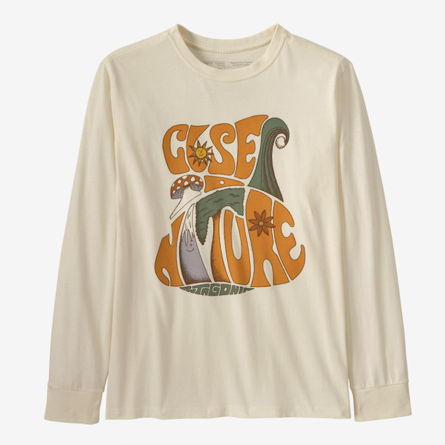 Kids' Long-Sleeved Regenerative Organic Certified® Cotton Graphic T-Shirt Closer to Nature