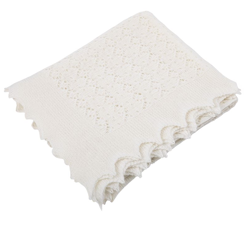 Cozy Cashmere Baby Blanket - White