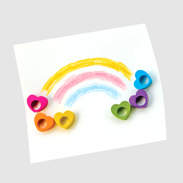 Heart Ring Crayons - 6 Pack