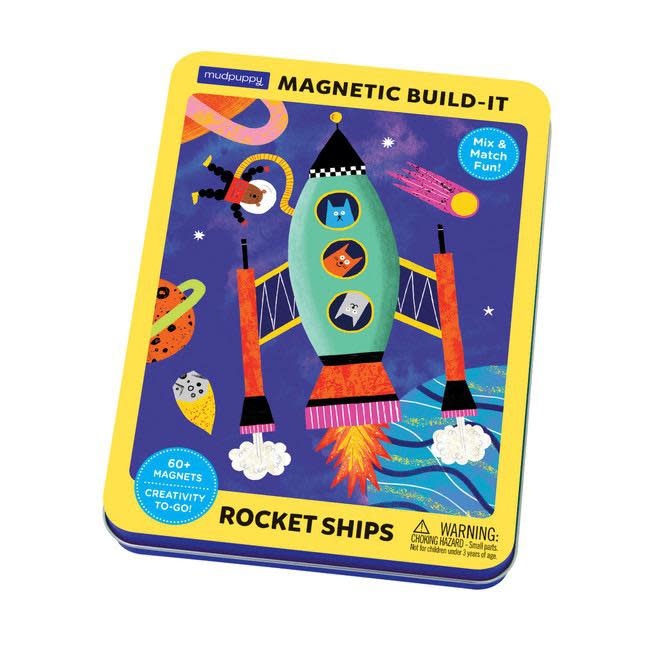 Rocket Ships Magnetic Tin