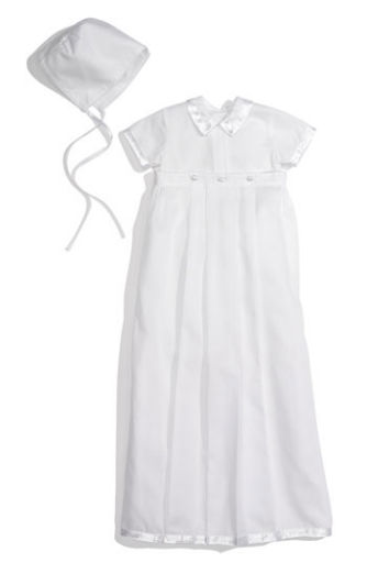 Phillip Short Sleeve Converter Gown & Hat Set 3 - 6M