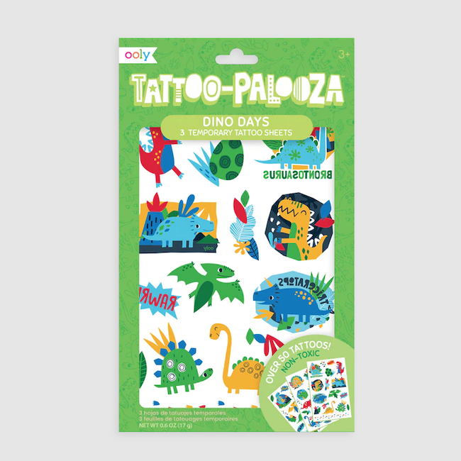 Tattoo Palooza Temporary Tattoo: Dino Days