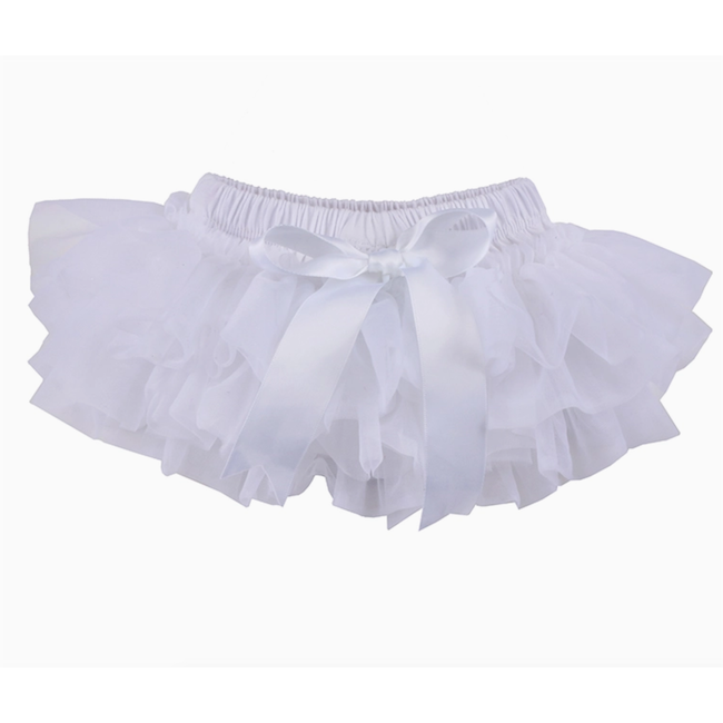 Baby Tulle Ruffle Tutu with  Satin Ribbon