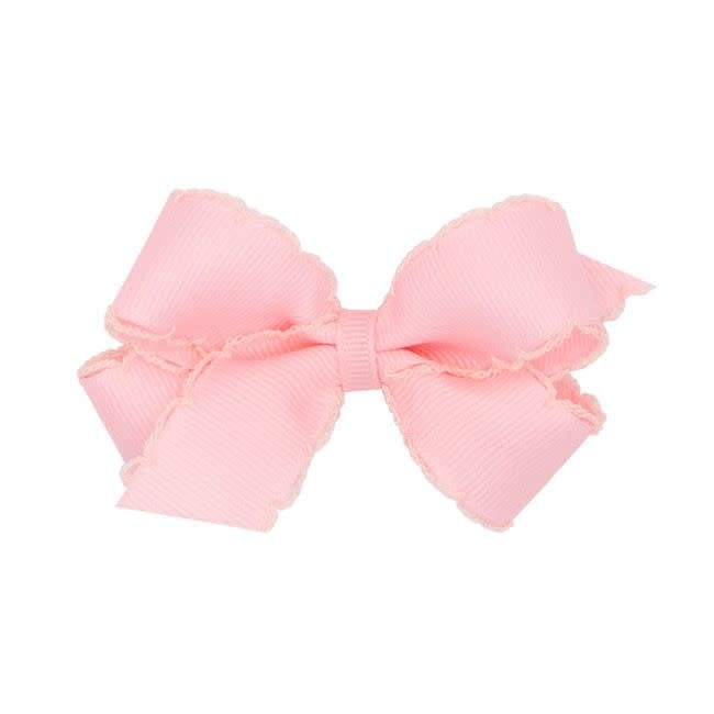 Mini Monotone Moonstich Grosgrain Bow