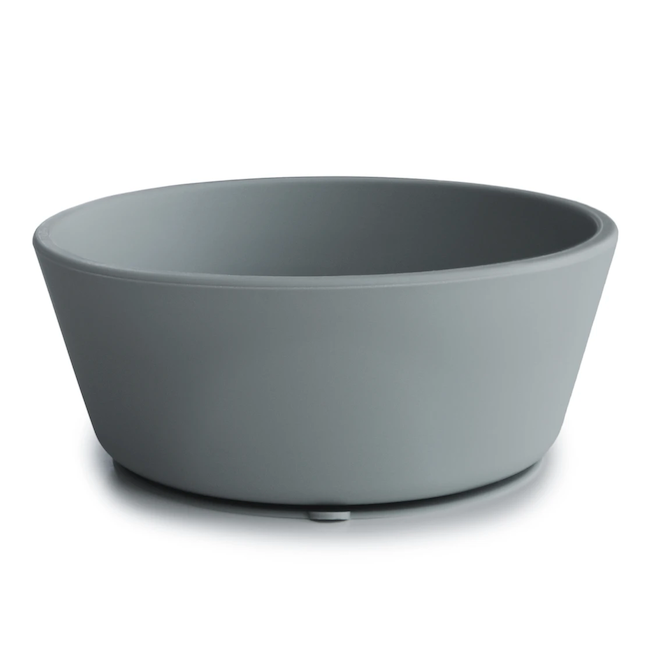Silicone Suction Bowl - Stone