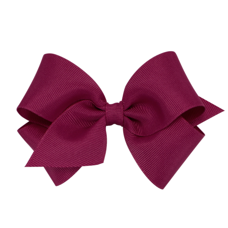 Small Solid Grosgrain Basic Bow - 3