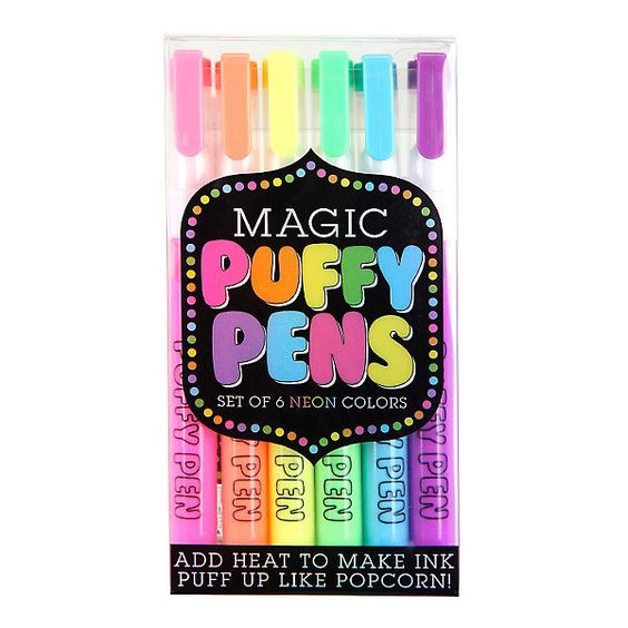 Magic Neon Puffy Pens