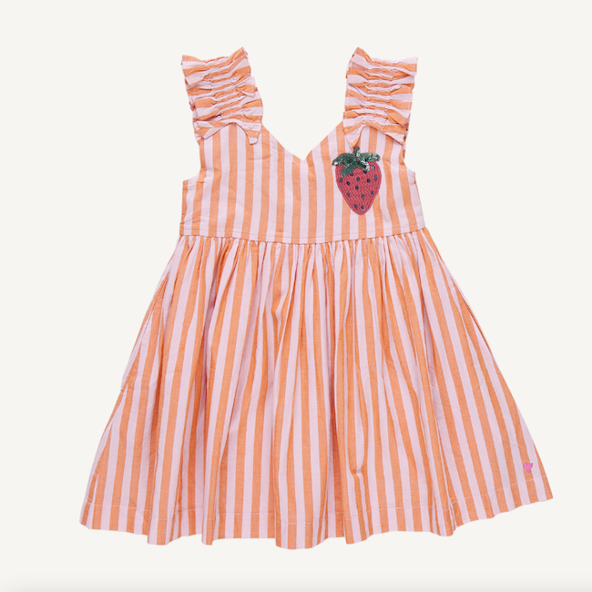 "Color: Orange Pink Stripe","Size: 7Y"