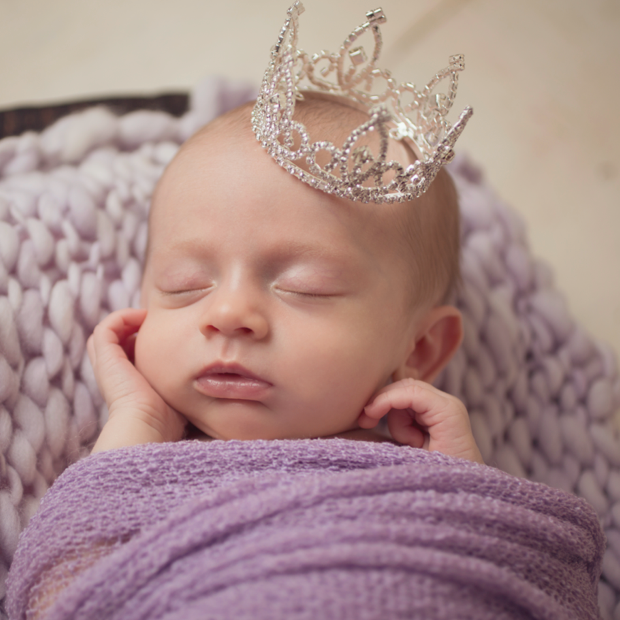 Rhinestone Crown With Clear Stones - 3540