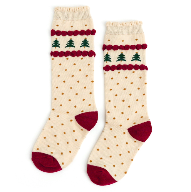 Scalloped Fancy Knee High Socks