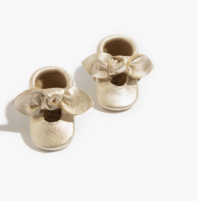 Newborn Knotted Bow Mocc