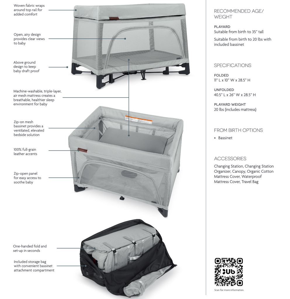 uppababy remi stella UppaBaby Remi Travel Crib & Playard In Stella – BellaBoo