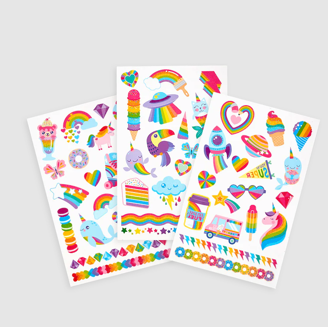 Tattoo Palooza Temporary Glitter Tattoo: Over the Rainbow