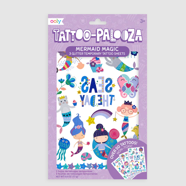 Tattoo-Palooza Temporary Tattoos - Mermaid Magic