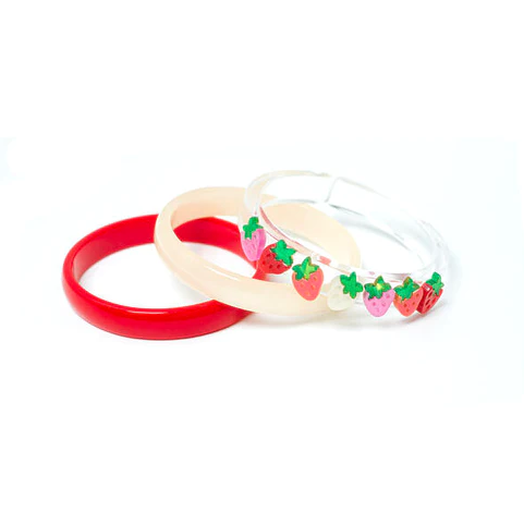 Strawberry Pearlized Bangles